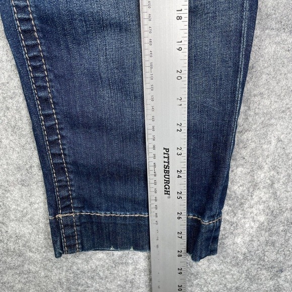 Kut from the Kloth KC564MA1N Crop Capri Embroidered Flap Pocket Jeans Size 4 - Picture 5 of 11